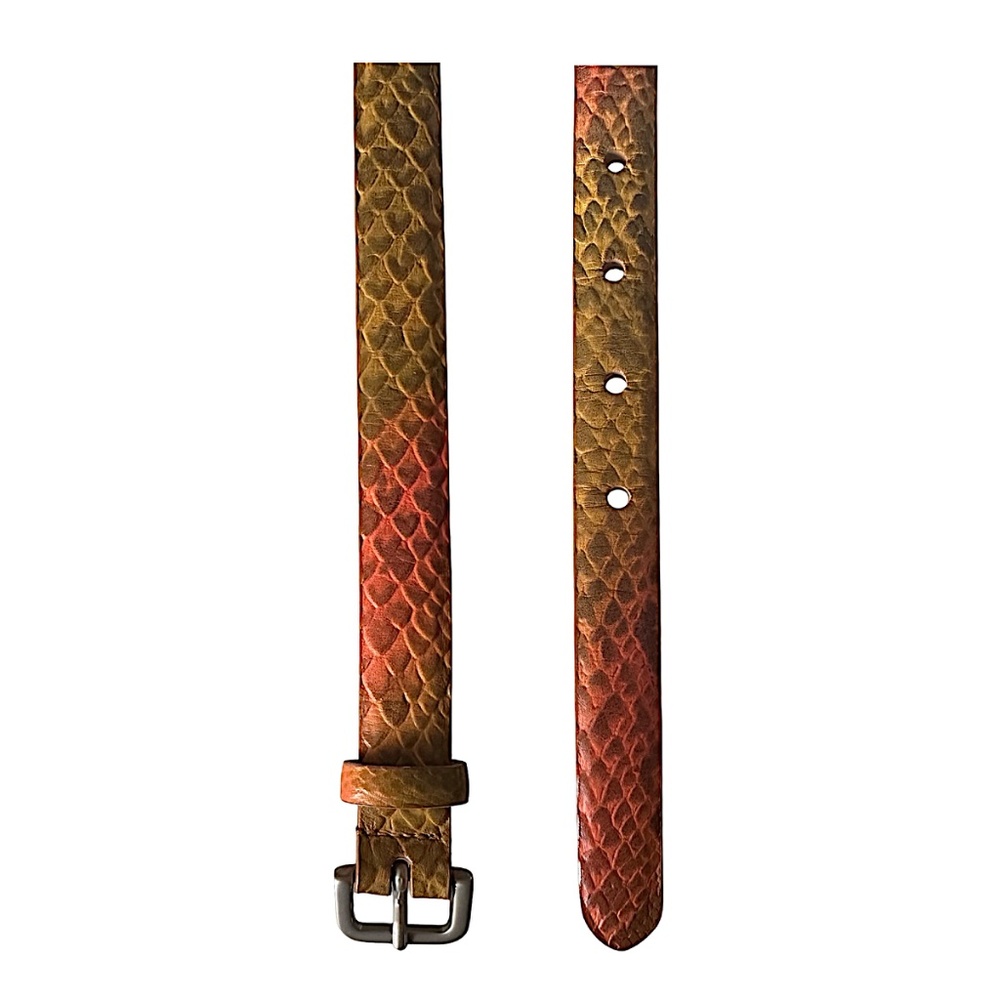 WORTH COLLECTION Women’s Multicolor Python Emboss… - image 2